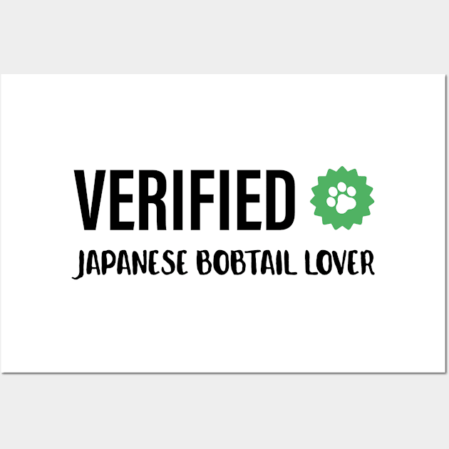 Verified Kitten Lover | Gift Ideas | Japanese Bobtail Cat Wall Art by Fluffy-Vectors